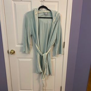 NWOT mint green robe